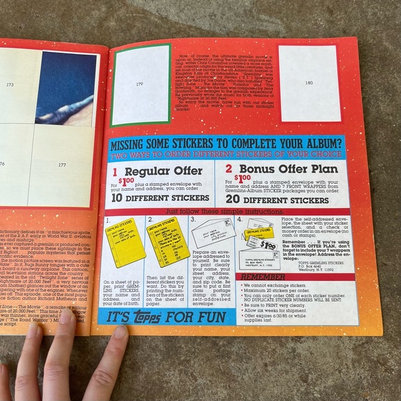 Vintage 1984 Topps Gremlins Sticker Album book Used HARD TO FIND - Picture 9 of 9